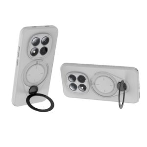 Xiaomi Redmi Note 15 Pro 5G Ring Shield MagSafe TPU with 360 Degree Rotating Holder Grey-Θήκη Σκληρή