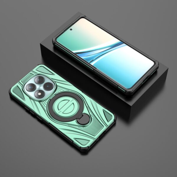 Xiaomi Redmi Note 15 5G / 4G Star Ring Metallic Pivot Bracket Magnetic Green-Θήκη Σκληρή