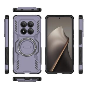 Xiaomi Redmi Note 15 Pro 4G Butterfly Armor MagSafe Magnetic Ring Shockproof Purple-Θήκη Σκληρή