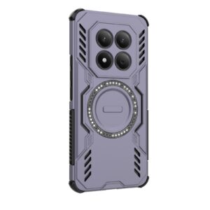 Xiaomi Redmi Note 15 Pro 4G Butterfly Armor MagSafe Magnetic Ring Shockproof Purple-Θήκη Σκληρή