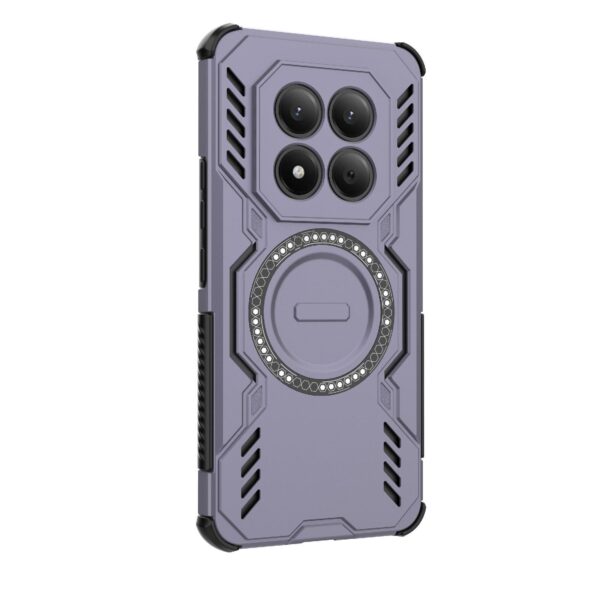 Xiaomi Redmi Note 15 Pro 4G Butterfly Armor MagSafe Magnetic Ring Shockproof Purple-Θήκη Σκληρή