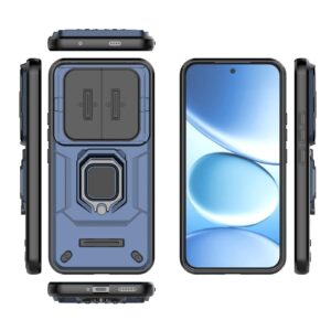 Xiaomi Redmi Note 15 Pro+ 5G Sliding Camshield TPU + PC Shockproof with Holder Blue-Θήκη Σκληρή