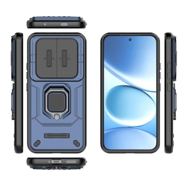 Xiaomi Redmi Note 15 Pro+ 5G Sliding Camshield TPU + PC Shockproof with Holder Blue-Θήκη Σκληρή