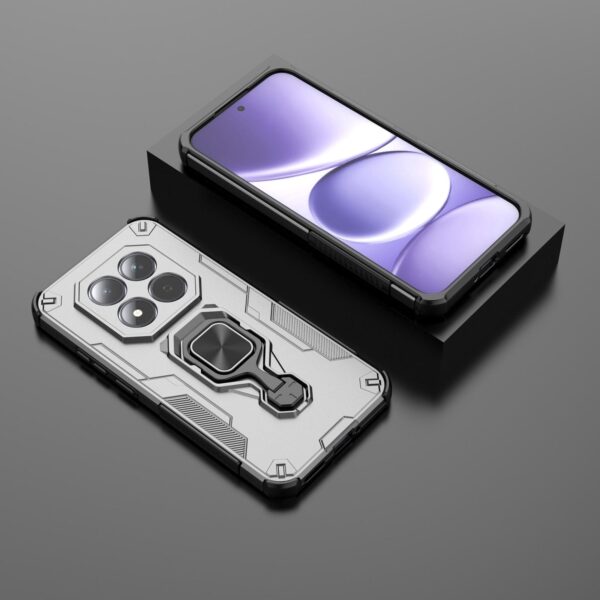 Xiaomi Redmi Note 15 Pro 5G Metal Kickstand TPU Hybrid PC Grey-Θήκη Σκληρή