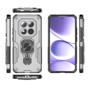 Xiaomi Redmi Note 15 Pro 5G Metal Kickstand TPU Hybrid PC Grey-Θήκη Σκληρή
