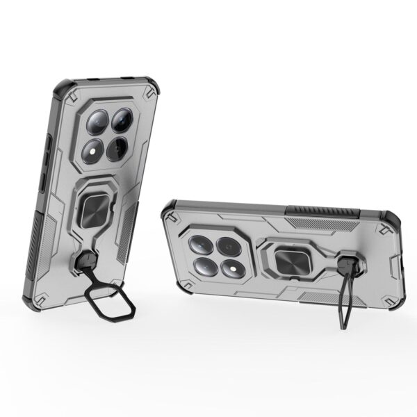 Xiaomi Redmi Note 15 Pro 5G Metal Kickstand TPU Hybrid PC Grey-Θήκη Σκληρή