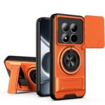 Xiaomi Redmi Note 15 Pro 4G Lens Sliding Window Multifunctional Magnetic Shockproof Orange-Θήκη Σκληρή