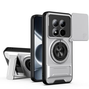 Xiaomi Redmi Note 15 Pro 4G Lens Sliding Window Multifunctional Magnetic Shockproof Titanium Gray-Θήκη Σκληρή