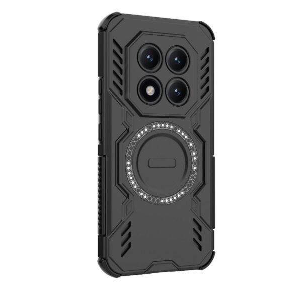 Xiaomi Redmi Note 15 5G Butterfly Armor MagSafe Magnetic Ring Shockproof Black-Θήκη Σκληρή