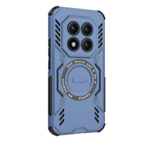 Xiaomi Redmi Note 15 Pro+ 5G Butterfly Armor MagSafe Magnetic Ring Shockproof Blue-Θήκη Σκληρή