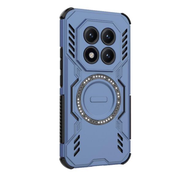 Xiaomi Redmi Note 15 Pro+ 5G Butterfly Armor MagSafe Magnetic Ring Shockproof Blue-Θήκη Σκληρή