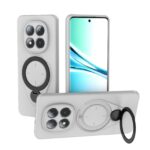 Xiaomi Redmi Note 15 5G Ring Shield MagSafe TPU with 360 Degree Rotating Holder Grey-Θήκη Σκληρή