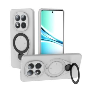Xiaomi Redmi Note 15 5G Ring Shield MagSafe TPU with 360 Degree Rotating Holder Grey-Θήκη Σκληρή