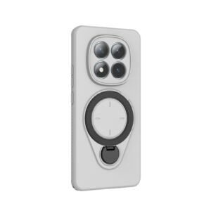 Xiaomi Redmi Note 15 5G Ring Shield MagSafe TPU with 360 Degree Rotating Holder Grey-Θήκη Σκληρή