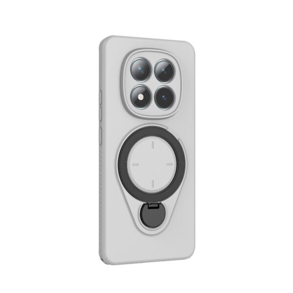 Xiaomi Redmi Note 15 5G Ring Shield MagSafe TPU with 360 Degree Rotating Holder Grey-Θήκη Σκληρή