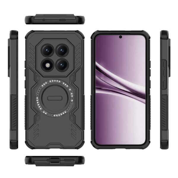 Xiaomi Redmi Note 15 Pro+ 5G Butterfly Armor MagSafe Magnetic Ring Shockproof Black-Θήκη Σκληρή