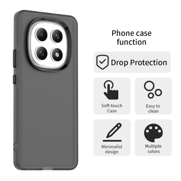 Xiaomi Redmi Note 15 5G / 4G Candy PC Hybrid TPU Shockproof Black-Θήκη Σιλικόνης