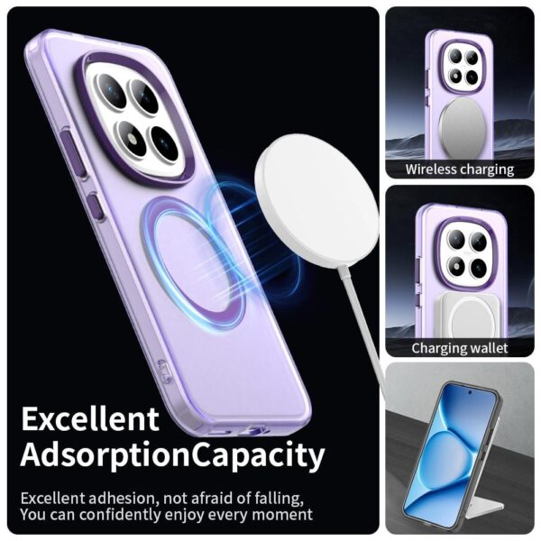 Xiaomi Redmi Note 15 Pro+ 5G Candy Magsafe PC Hybrid TPU Purple-Θήκη Σιλικόνης