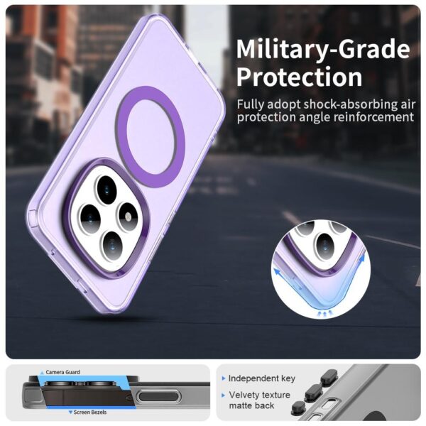 Xiaomi Redmi Note 15 Pro+ 5G Candy Magsafe PC Hybrid TPU Purple-Θήκη Σιλικόνης