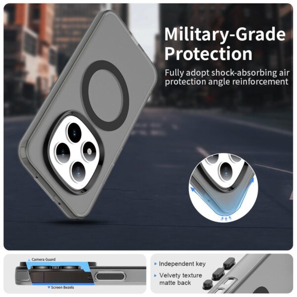 Xiaomi Redmi Note 15 Pro+ 5G Candy Magsafe PC Hybrid TPU Black-Θήκη Σιλικόνης