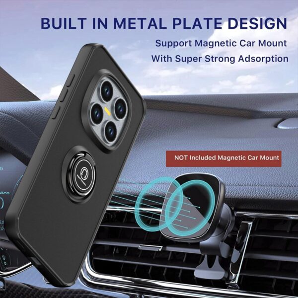 Xiaomi Redmi Note 15 Pro 4G Q Shadow 1 Series TPU + PC with Ring Black-Θήκη Σιλικόνης