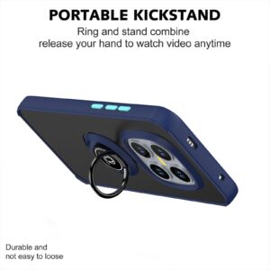 Xiaomi Redmi Note 15 Pro 4G Q Shadow 1 Series TPU + PC with Ring Royal Blue + Sky Blue-Θήκη Σιλικόνης