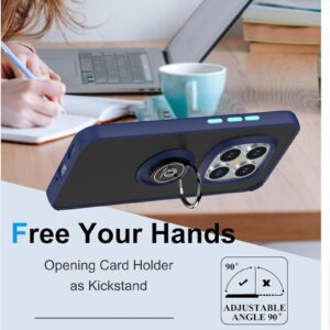 Xiaomi Redmi Note 15 Pro 4G Q Shadow 1 Series TPU + PC with Ring Royal Blue + Sky Blue-Θήκη Σιλικόνης