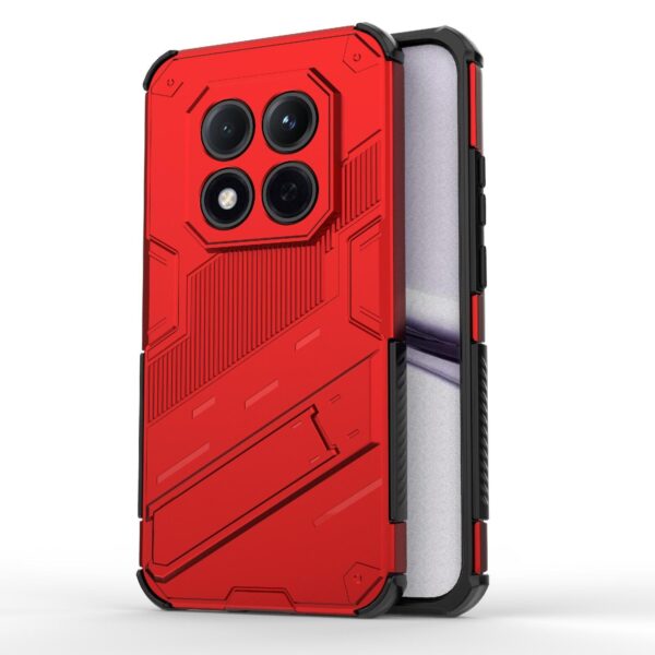 Xiaomi Redmi Note 15 Pro 5G Punk Armor 2 in 1 PC + TPU with Holder Red-Θήκη Σκληρή