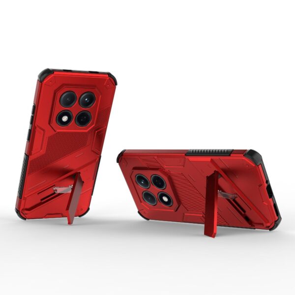 Xiaomi Redmi Note 15 Pro 5G Punk Armor 2 in 1 PC + TPU with Holder Red-Θήκη Σκληρή