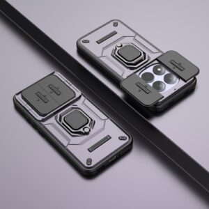 Xiaomi Redmi Note 15 Pro 5G Sliding Camshield TPU + PC Shockproof with Holder Purple-Θήκη Σκληρή