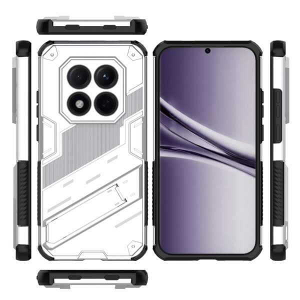 Xiaomi Redmi Note 15 Pro 5G Punk Armor 2 in 1 PC + TPU with Holder White-Θήκη Σκληρή