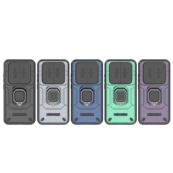 Xiaomi Redmi Note 15 Pro 5G Sliding Camshield TPU + PC Shockproof with Holder Blue-Θήκη Σκληρή