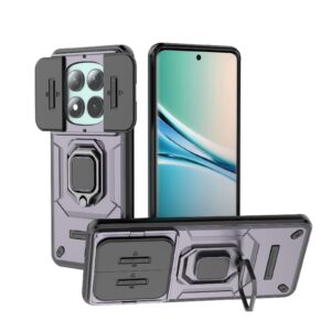 Xiaomi Redmi Note 15 5G Sliding Camshield TPU + PC Shockproof with Holder Purple-Θήκη Σκληρή