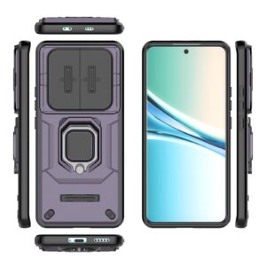 Xiaomi Redmi Note 15 5G Sliding Camshield TPU + PC Shockproof with Holder Purple-Θήκη Σκληρή