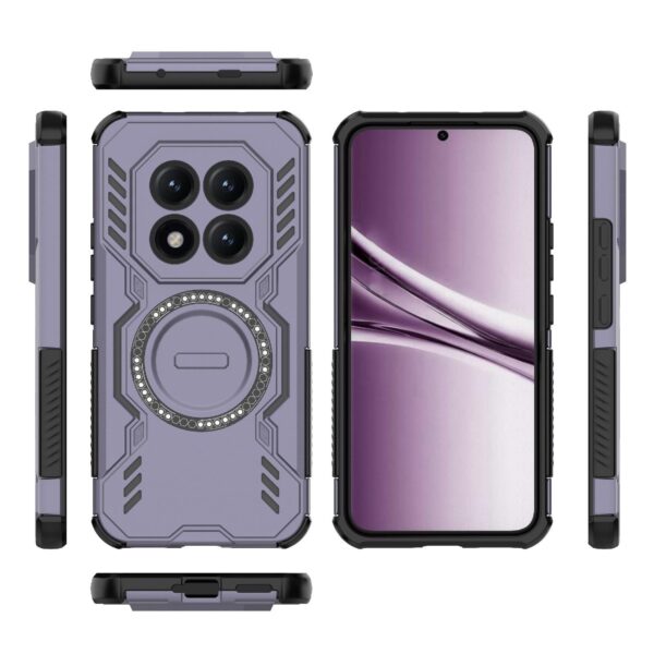 Xiaomi Redmi Note 15 5G G Butterfly Armor MagSafe Magnetic Ring Shockproof Purple-Θήκη Σκληρή