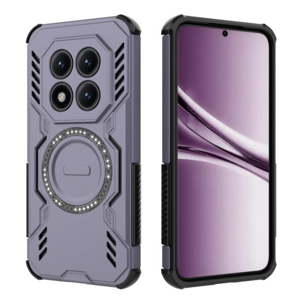 Xiaomi Redmi Note 15 5G G Butterfly Armor MagSafe Magnetic Ring Shockproof Purple-Θήκη Σκληρή