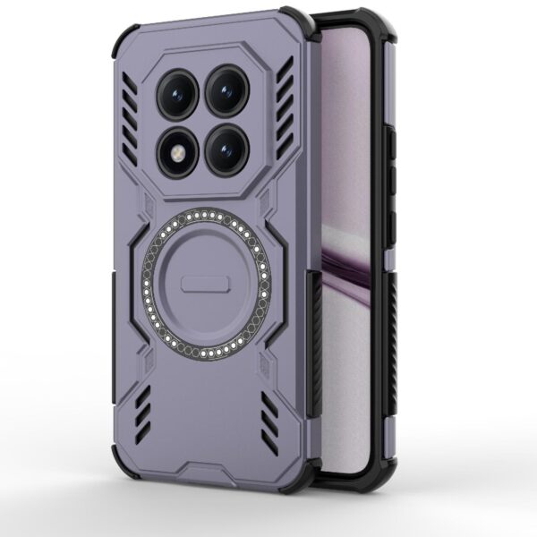 Xiaomi Redmi Note 15 Pro+ 5G Butterfly Armor MagSafe Magnetic Ring Shockproof Purple-Θήκη Σκληρή