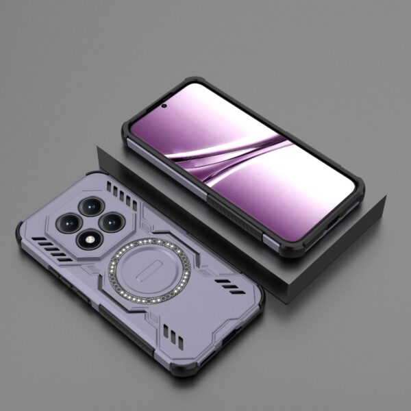 Xiaomi Redmi Note 15 Pro+ 5G Butterfly Armor MagSafe Magnetic Ring Shockproof Purple-Θήκη Σκληρή