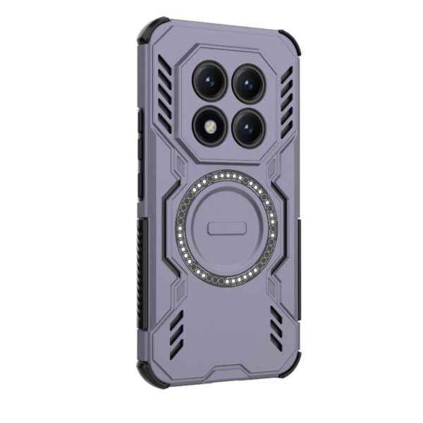 Xiaomi Redmi Note 15 Pro+ 5G Butterfly Armor MagSafe Magnetic Ring Shockproof Purple-Θήκη Σκληρή