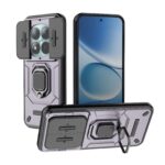 Xiaomi Redmi Note 15 Pro+ 5G Sliding Camshield TPU + PC Shockproof with Holder Purple-Θήκη Σκληρή