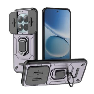 Xiaomi Redmi Note 15 Pro+ 5G Sliding Camshield TPU + PC Shockproof with Holder Purple-Θήκη Σκληρή