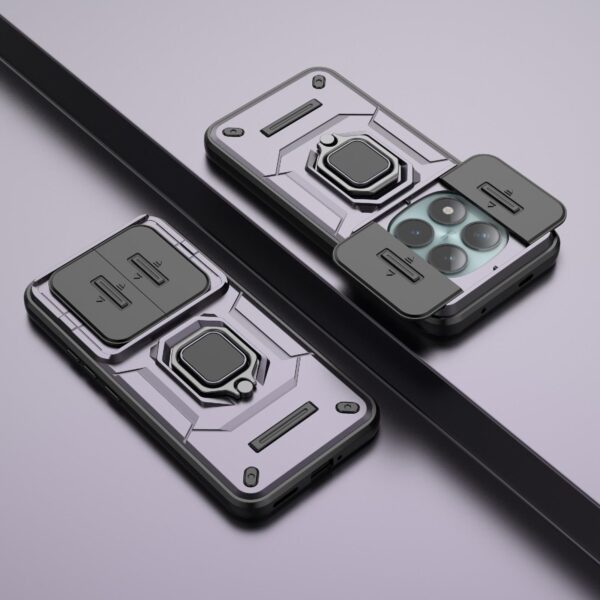 Xiaomi Redmi Note 15 Pro+ 5G Sliding Camshield TPU + PC Shockproof with Holder Purple-Θήκη Σκληρή