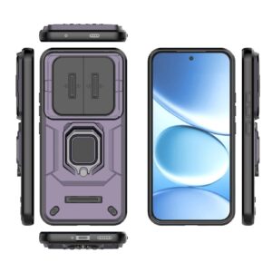 Xiaomi Redmi Note 15 Pro+ 5G Sliding Camshield TPU + PC Shockproof with Holder Purple-Θήκη Σκληρή