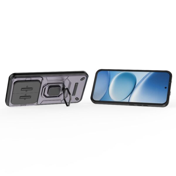 Xiaomi Redmi Note 15 Pro+ 5G Sliding Camshield TPU + PC Shockproof with Holder Purple-Θήκη Σκληρή