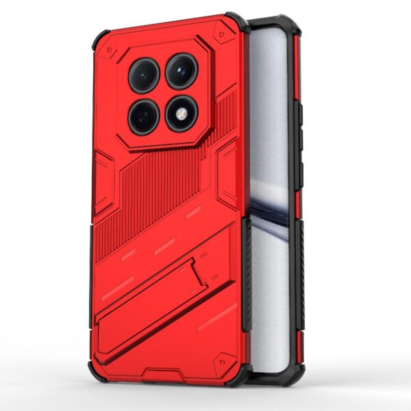 Xiaomi Redmi Note 15 5G Punk Armor 2 in 1 PC + TPU with Holder Red-Θήκη Σκληρή