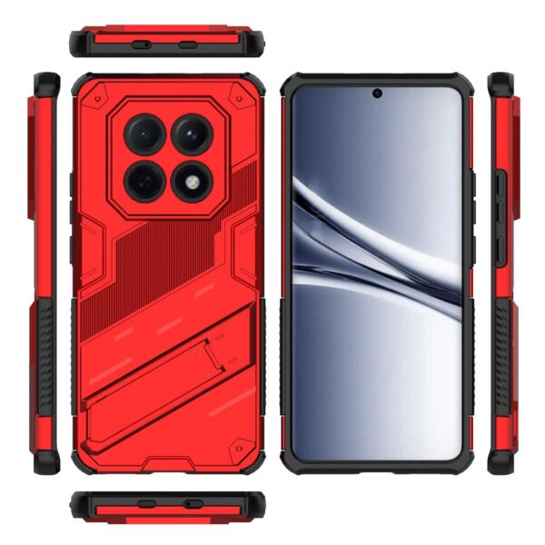 Xiaomi Redmi Note 15 5G Punk Armor 2 in 1 PC + TPU with Holder Red-Θήκη Σκληρή