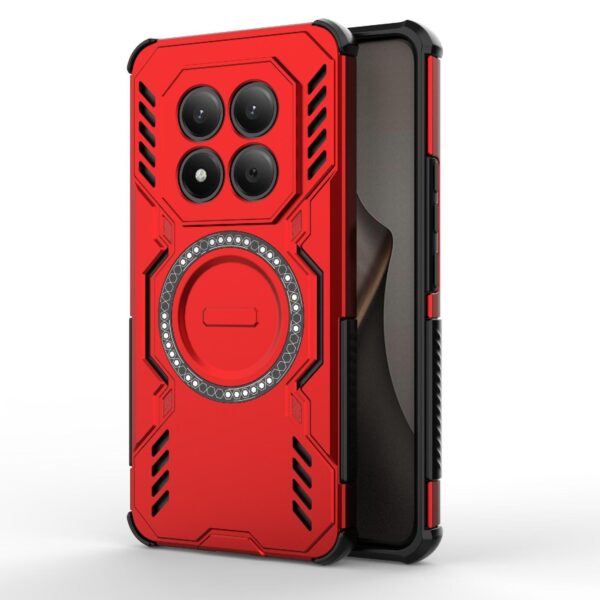 Xiaomi Redmi Note 15 Pro 4G Butterfly Armor MagSafe Magnetic Ring Shockproof Red-Θήκη Σκληρή
