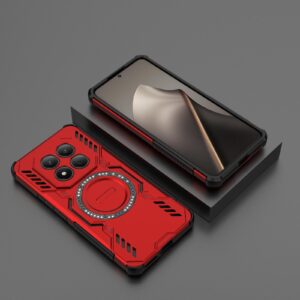 Xiaomi Redmi Note 15 Pro 4G Butterfly Armor MagSafe Magnetic Ring Shockproof Red-Θήκη Σκληρή