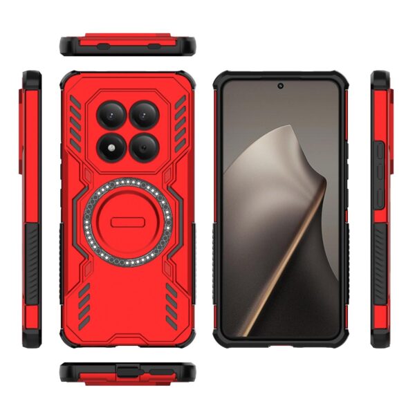Xiaomi Redmi Note 15 Pro 4G Butterfly Armor MagSafe Magnetic Ring Shockproof Red-Θήκη Σκληρή