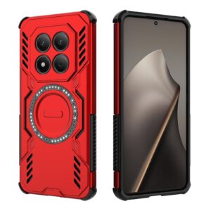 Xiaomi Redmi Note 15 Pro 4G Butterfly Armor MagSafe Magnetic Ring Shockproof Red-Θήκη Σκληρή